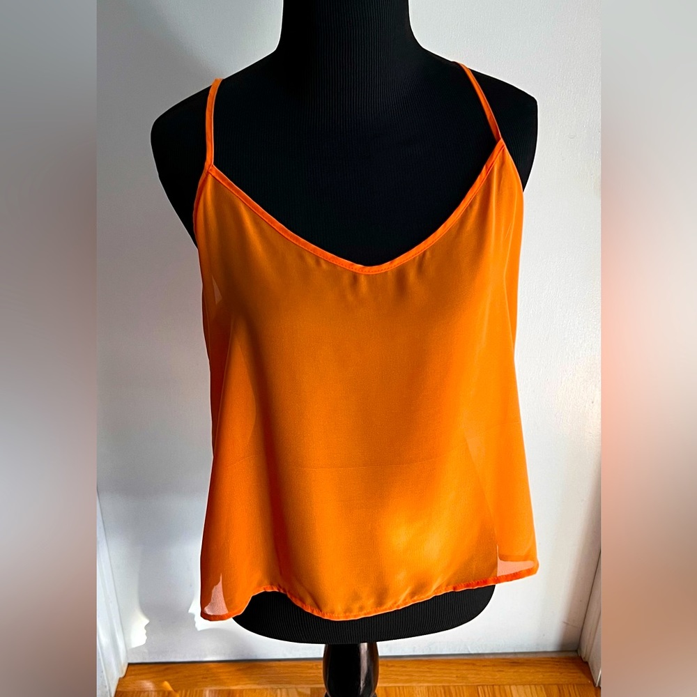 Cute Chiffon Camisole-Med-Never Used, Great to wear w/jeans by American Apparel - Picture 2 of 6